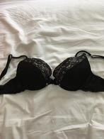 Elegante push up Zwarte BH met Kant, Ophalen of Verzenden, Zwart, BH