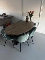 Edison tafel 190x110xH75 cm kleur: Old Pine Dark, Huis en Inrichting, Tafels | Eettafels, Ophalen, Gebruikt, 100 tot 150 cm, Vijf personen of meer