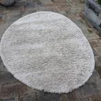 Schitterend hoogpolig ovaal vloerkleed beige/taupe, Ophalen, Beige, 200 cm of meer, Zo goed als nieuw