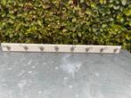 Vintage Wandkapstok met 8 Haken, Wandkapstok, Gebruikt, Ophalen of Verzenden, Minder dan 100 cm