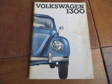 Instructieboek Volkswagen Kever 1300, Kever Cabriolet 1965 beschikbaar voor biedingen