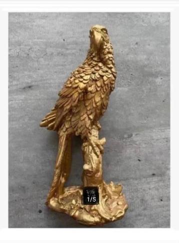 Mooie papegaai woondecoratie 20 cm polyresin beschikbaar voor biedingen