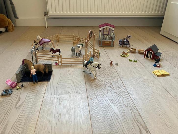 Grote Schleich verzameling - Paarden, Dieren, Stal, Kinderen en Baby's, Speelgoed | Overig, Zo goed als nieuw, Jongen of Meisje