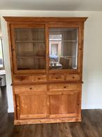 Buffetkast Vitrinekast teakhout, Huis en Inrichting, Keuken | Keukenelementen, Ophalen, 200 cm of meer, 150 tot 200 cm, Zo goed als nieuw