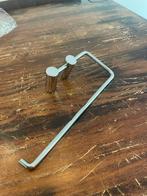 Reserve toiletrolhouder | Zilver grijs | Wandmontage | ZGAN, Ophalen of Verzenden, Zo goed als nieuw, Grijs, Overige typen