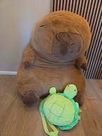 XXL Capibara Knuffel met Rugzak - Pluche, Ophalen, Zo goed als nieuw, Overige typen