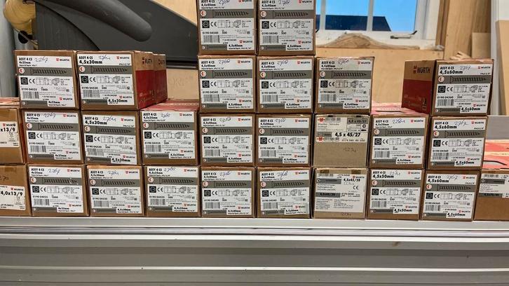 Nieuwe Würth schroeven, Doe-het-zelf en Verbouw, IJzerwaren en Bevestigingsmiddelen, Nieuw, Schroeven, Minder dan 50 mm, Ophalen of Verzenden