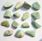 15x Amazoniet edelsteen verzameling edelstenen stenen, Ophalen of Verzenden, Mineraal