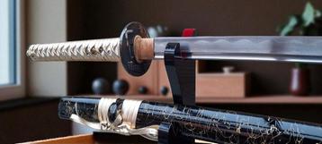 Damast katana - Scherp Japans samurai zwaard - sabel - mes beschikbaar voor biedingen
