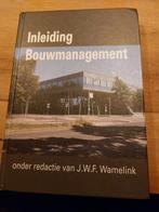 Inleiding Bouwmanagement, Ophalen of Verzenden, Zo goed als nieuw, Bouwkunde