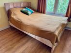 Tweepersoonsbed steigerhout + auping matras, Ophalen, Steigerhout, Tweepersoons, 140 cm