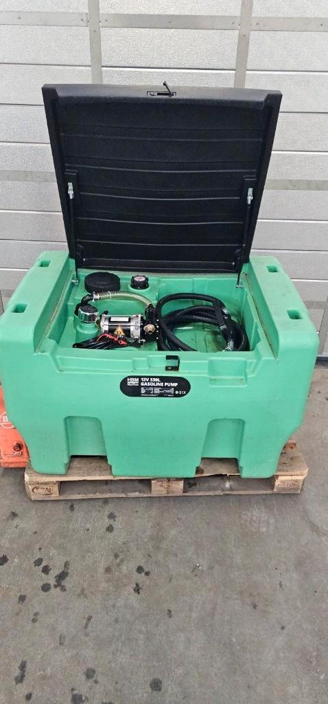 HBM 12 Volt 330 Liter benzinepomp met tank en deksel, Auto diversen, Autogereedschap, Zo goed als nieuw, Ophalen of Verzenden