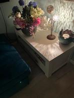 Witte salontafel met 2 lades - ophalen voor 12 jan, Ophalen, Overige materialen, Gebruikt, 50 tot 100 cm