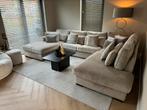 Luxe Velvet Teddy U-Bank Costa 195x370x250cm Beige Sand NEW, Huis en Inrichting, Banken | Bankstellen, Info@oosterbaanwonen.nl