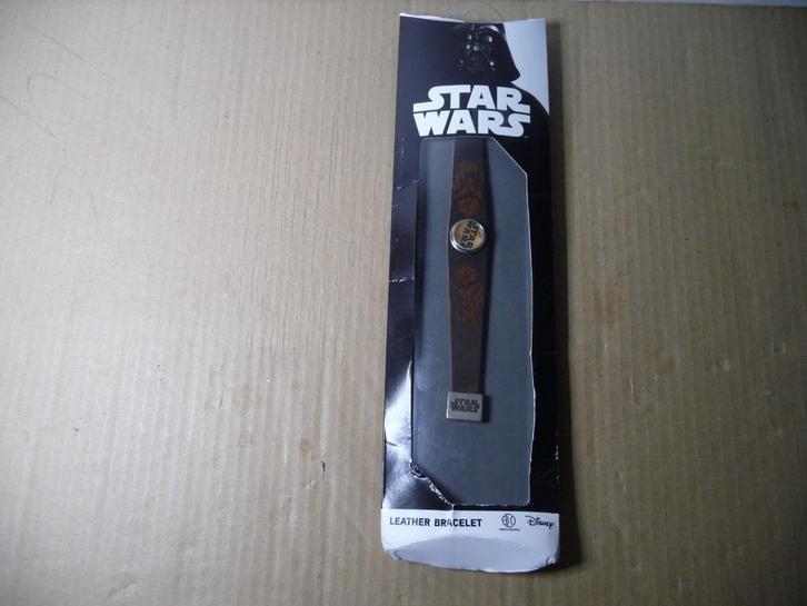 Star Wars leather bracelet chewbacca cognac size L, verz kan, Verzamelen, Star Wars, Nieuw, Actiefiguurtje, Ophalen
