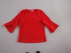 mooie rode top met uitlopende mouw, Distrikt Norrebro, mt S, Verzenden, Distrikt Norrebro, Nieuw, Lange mouw