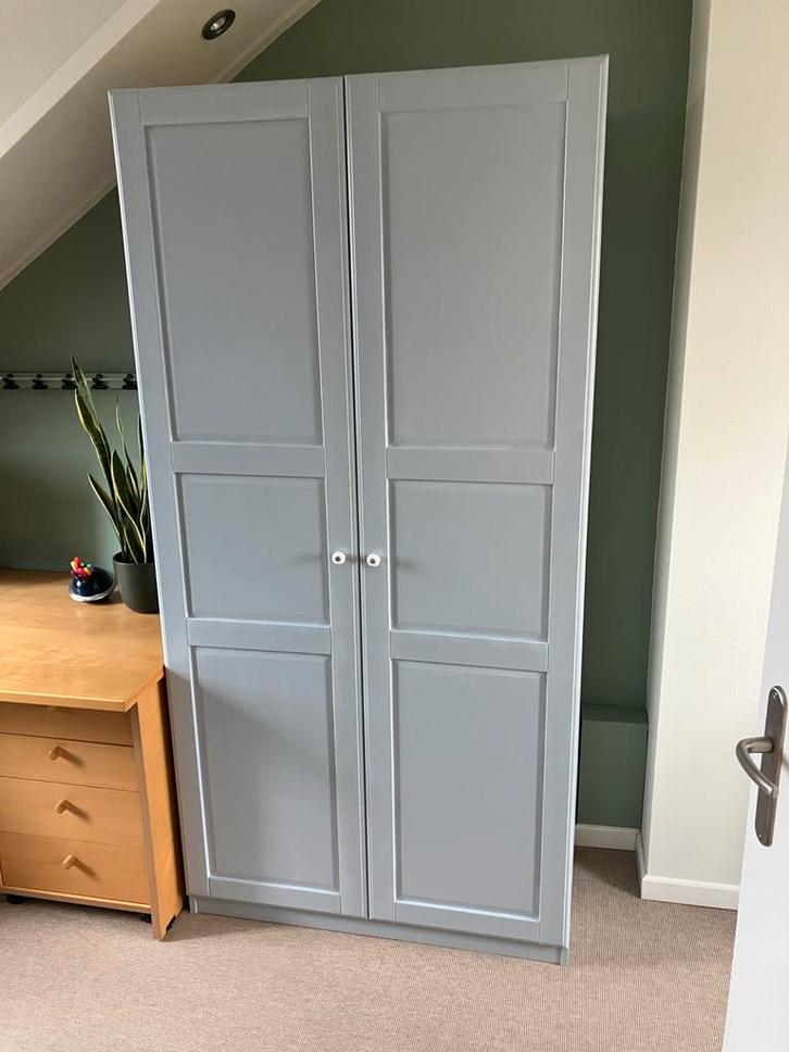 IKEA Pax kast 200x100 cm - zelf geschilderd, Huis en Inrichting, Kasten | Kledingkasten, Gebruikt, 200 cm of meer, 100 tot 150 cm