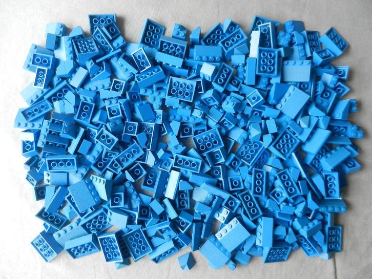 Grote partij blauwe dakpannen, Kinderen en Baby's, Speelgoed | Duplo en Lego, Gebruikt, Ophalen of Verzenden