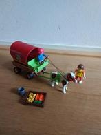Playmobil huifkar met pony, paardje, Ophalen of Verzenden, Zo goed als nieuw