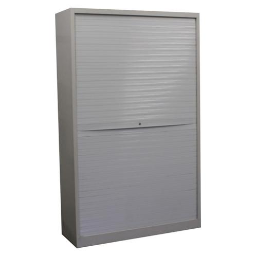 Kinnarps Rolluik Kast Lichtgrijs H197xB120xD45, Huis en Inrichting, Kasten | Roldeurkasten en Archiefkasten, Gebruikt, 150 tot 200 cm