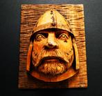 Sculptuur van een Noorman fraai houtuitgesneden ca. 1900, Antiek en Kunst, Ophalen of Verzenden
