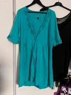 Yoek turquoise vest, XL, OTO ongerekt 63 cm, Kleding | Dames, Grote Maten, Yoek, Blauw, Trui of Vest, Ophalen of Verzenden