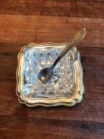 Vintage kristallen zout/peper bakje, Antiek en Kunst, Curiosa en Brocante, Ophalen of Verzenden