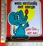 Vintage sticker strip propaganda olifant energie duurzaam, Overige typen, Ophalen of Verzenden, Zo goed als nieuw