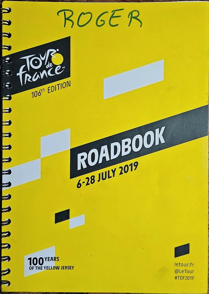 Wielrennen Verzamelen Roadbook Tour De France, Verzamelen, Sportartikelen en Voetbal, Poster, Plaatje of Sticker, Buitenlandse clubs