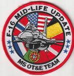embleem RNLAF F-16 MID-LIFE UPDATE M5 OT&E TEAM PATCH, Verzenden, Landmacht, Nederland, Embleem of Badge