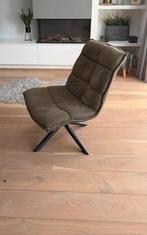 Draaifauteuil Clayton groen, Huis en Inrichting, Fauteuils, Ophalen of Verzenden, Zo goed als nieuw, 75 tot 100 cm, 50 tot 75 cm