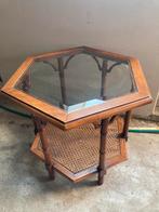 Salontafel met webbing onderblad. Hoogte: 54 cm, Huis en Inrichting, Tafels | Salontafels, Ophalen, O, 50 tot 100 cm, O