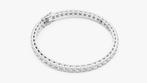 Diamanten tennisarmband, 5,37 ct, zilver, Ophalen of Verzenden, Nieuw, Zilver