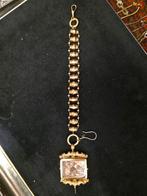 14k Gouden Zakhorloge Ketting zeldzaam en uniek - 585 Goud, Ophalen, Met hanger, Zo goed als nieuw, Goud
