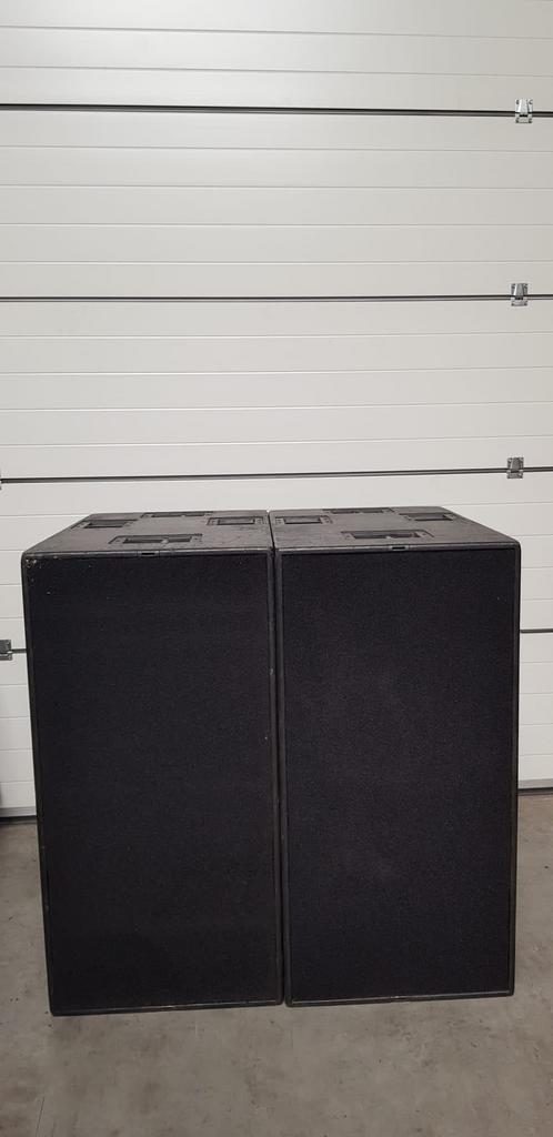 D&B B2 subs incl. A1 versterkers, Audio, Tv en Foto, Luidsprekers, Zo goed als nieuw, Subwoofer, 120 watt of meer, Overige merken