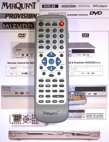 Marquant DVD-28 Afstandsbediening ProVision Mizuda Remote beschikbaar voor biedingen