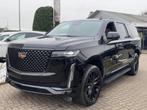 Cadillac Escalade  6.2 V8 ESV Premium Luxury 2021 Panorama B, Auto's, Automaat, 8 cilinders, 7 stoelen, Zwart