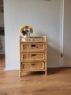 Rotan lade kast met 3 lades, Huis en Inrichting, Kasten | Ladekasten, Ophalen, Minder dan 50 cm, Gebruikt, Minder dan 100 cm