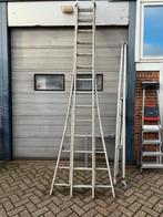 Tweedelige ladder - 2x14 treden, Ophalen, Gebruikt, Ladder, Opvouwbaar of Inschuifbaar