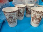 Petrus Regout British Castles Bekers (4 stuks), Antiek en Kunst, Ophalen