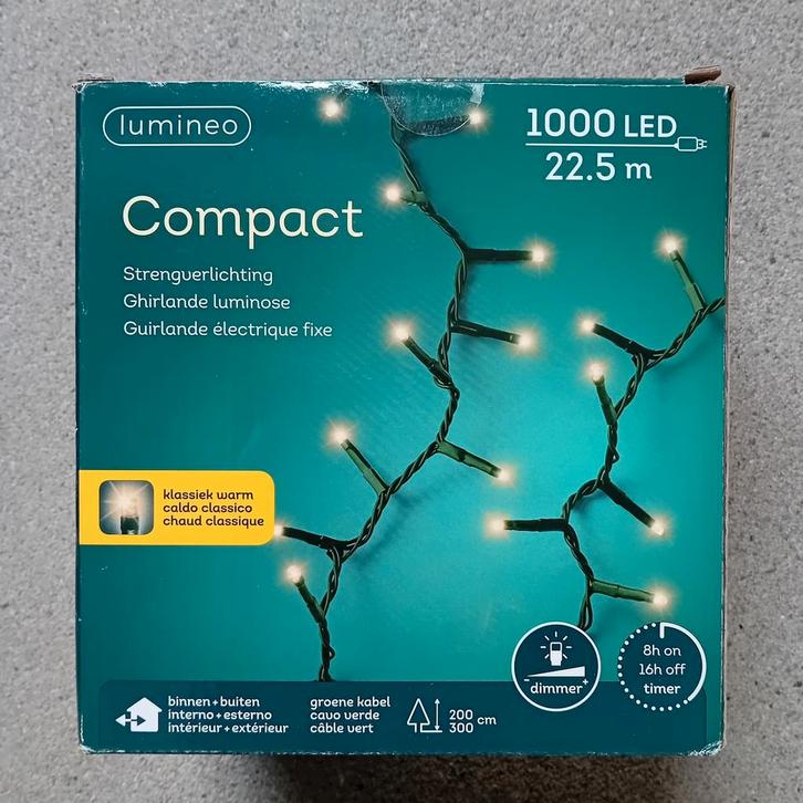 Lumineo Compact 1000 LED Kerstverlichting, Diversen, Kerst, Zo goed als nieuw, Ophalen of Verzenden