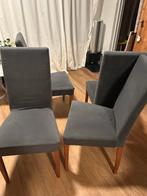 Grijze Italiaanse Eetkamerstoelen - Zeeheldenkwartier, Huis en Inrichting, Gebruikt, Verzenden, Vijf, Zes of meer stoelen, Stof