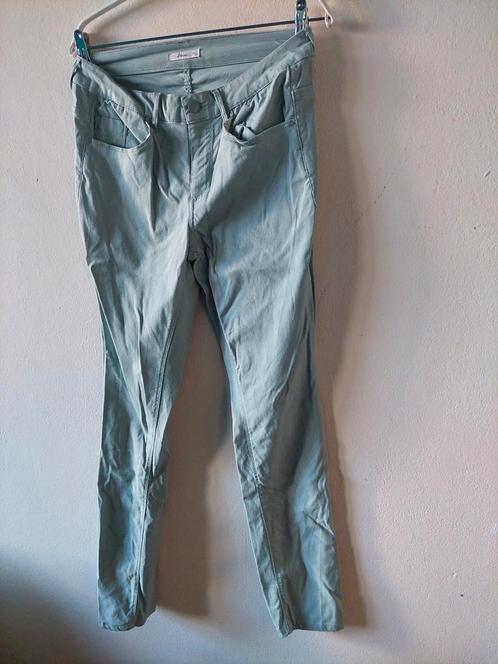 🔥 Stijlvol & Uniek – Spijker Pantalon met Leerachtige Look, Kleding | Dames, Broeken en Pantalons, Zo goed als nieuw, Blauw, Ophalen of Verzenden