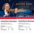 2 Tickets André Rieu Nieuwjaarsconcert, Tickets en Kaartjes, Twee personen, Januari