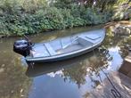 Suzuki 8 pk buitenboordmoter met stalen bootje sloep., Ophalen, 5 tot 10 pk, Zo goed als nieuw, Buitenboordmotor
