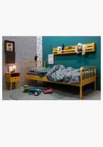 Geel wandrek en nachtkastje Sammie van Woood, Ophalen of Verzenden, Gebruikt