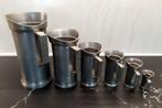 Tinnen maatkannen set., Antiek en Kunst, Antiek | Tin, Ophalen of Verzenden