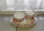 Royal Albert Serena roomstel    (servies- kop en schotel), Ophalen of Verzenden, Zo goed als nieuw, Porselein, Kop en/of schotel