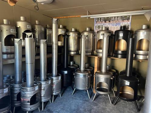 tuinhaard houtkachel Bierfust buitenhaard rvs  terraskachel, Tuin en Terras, Terrasverwarmers, Nieuw, Vloer, Ophalen of Verzenden