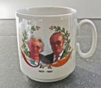 Beker Koningin Juliana prins Bernhard 50 jarig huwelijk 1987, Ophalen of Verzenden, Zo goed als nieuw, Nederland, Servies